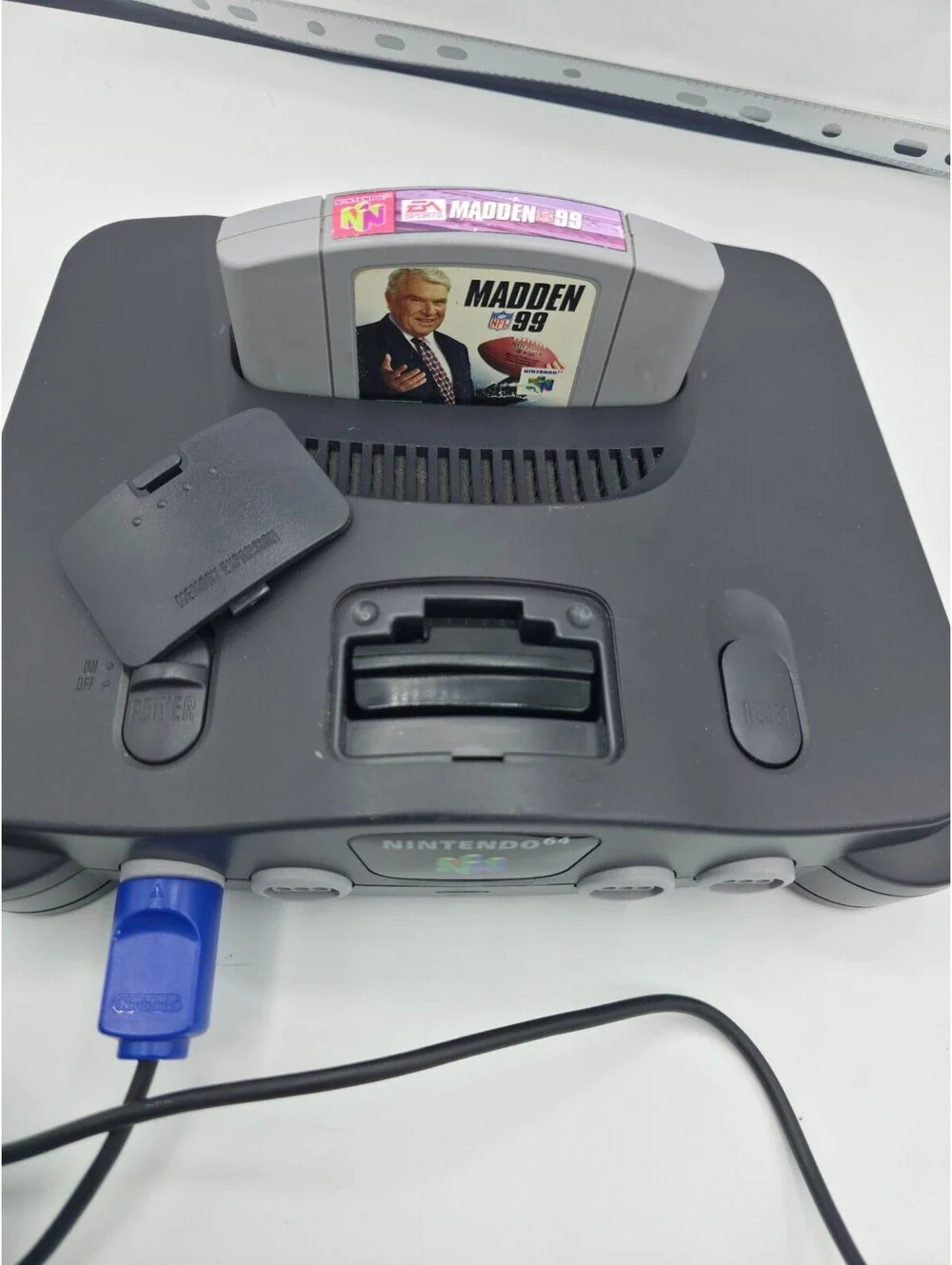 Nintendo 64 Console with controller, game and connections